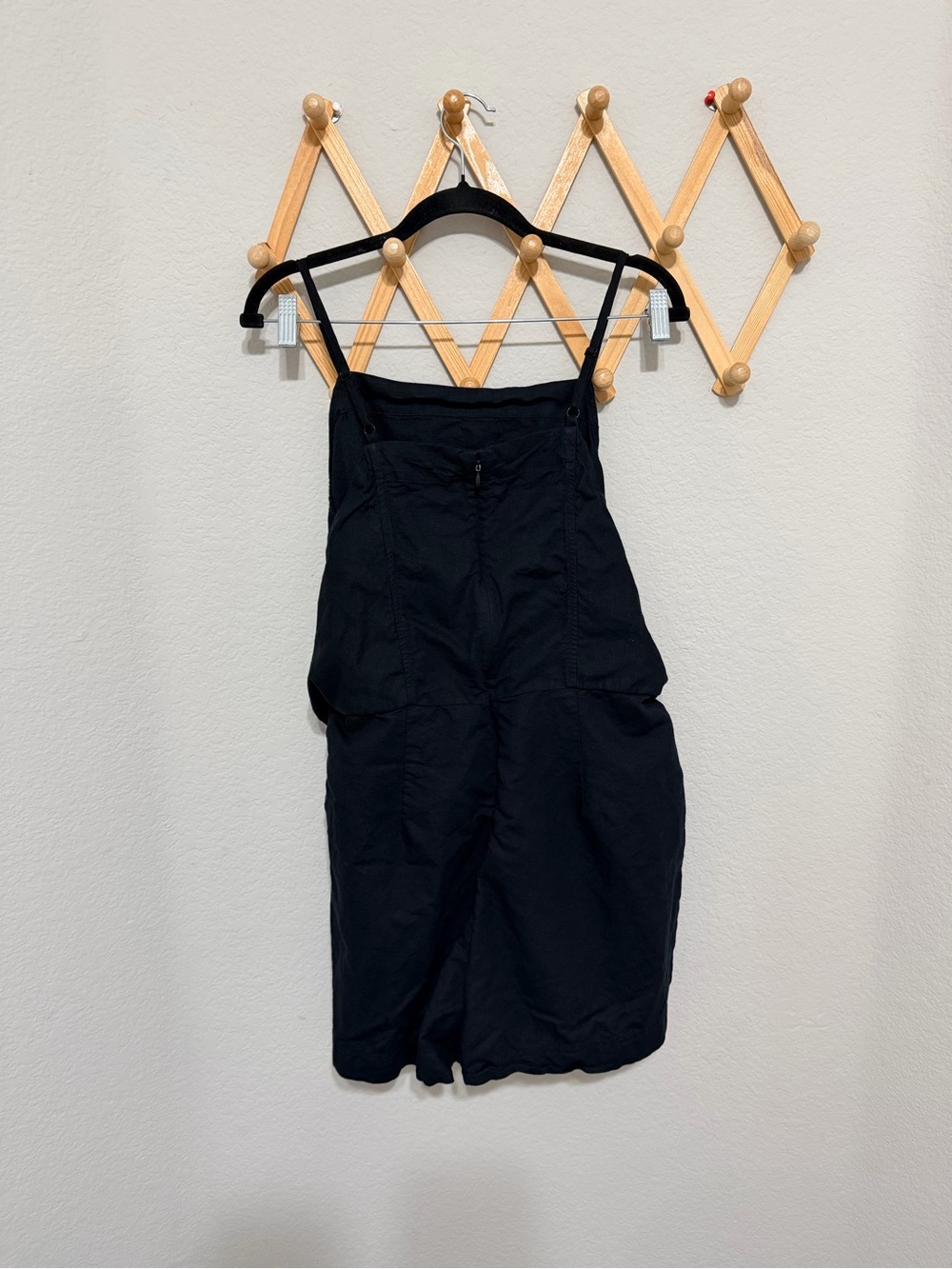 Madewell Tie Waist Romer True Black Linen Cotton Viscose Blend Size 14 - Picture 5 of 7